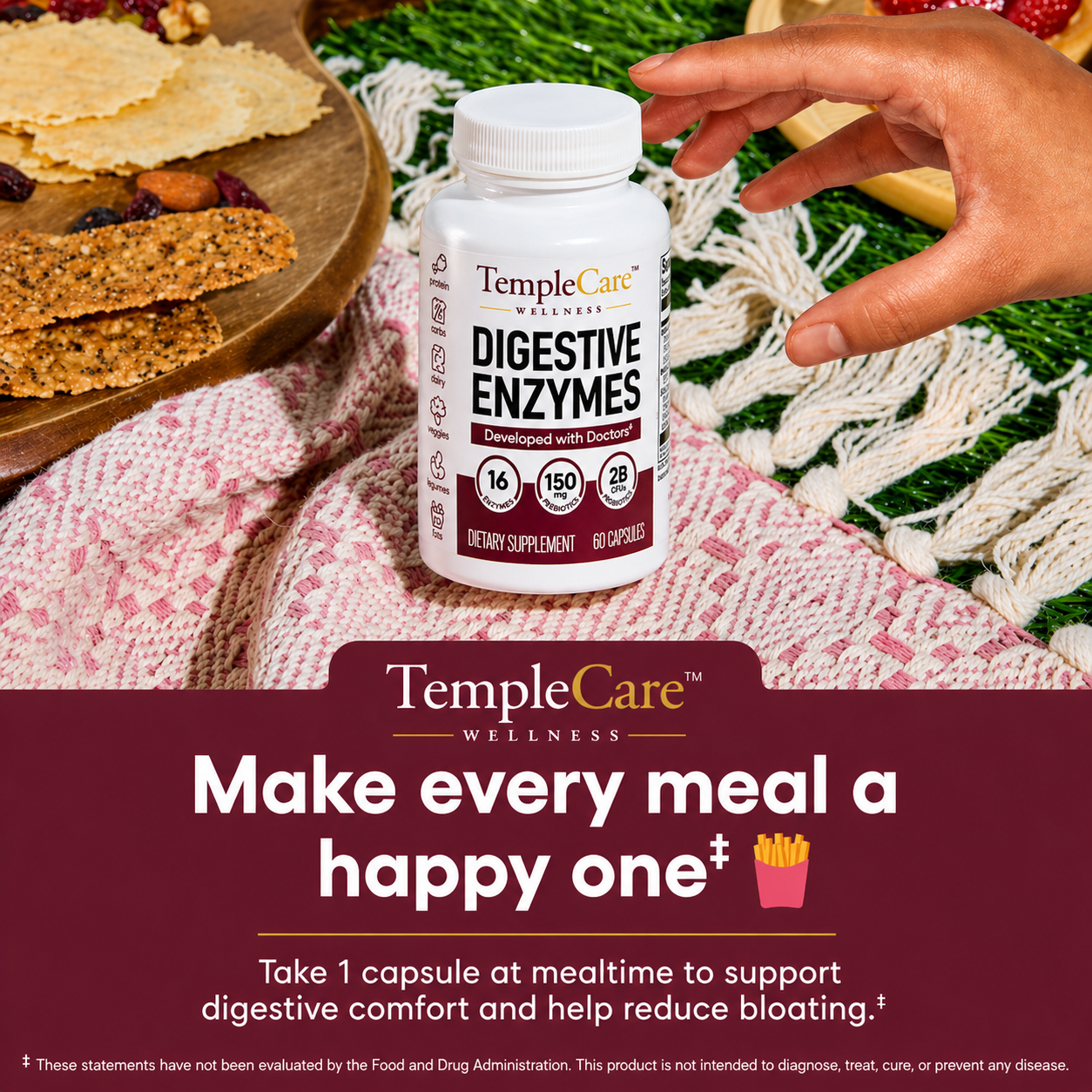 TempleCare™ Gut Relief Pro — Digestive Enzyme