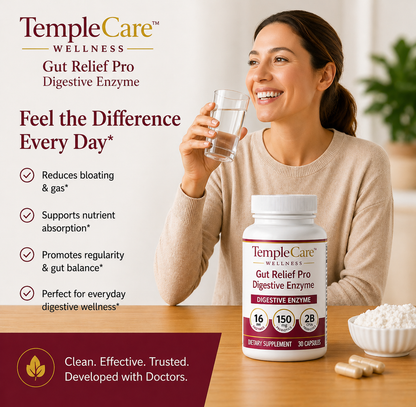 TempleCare™ Gut Relief Pro — Digestive Enzyme